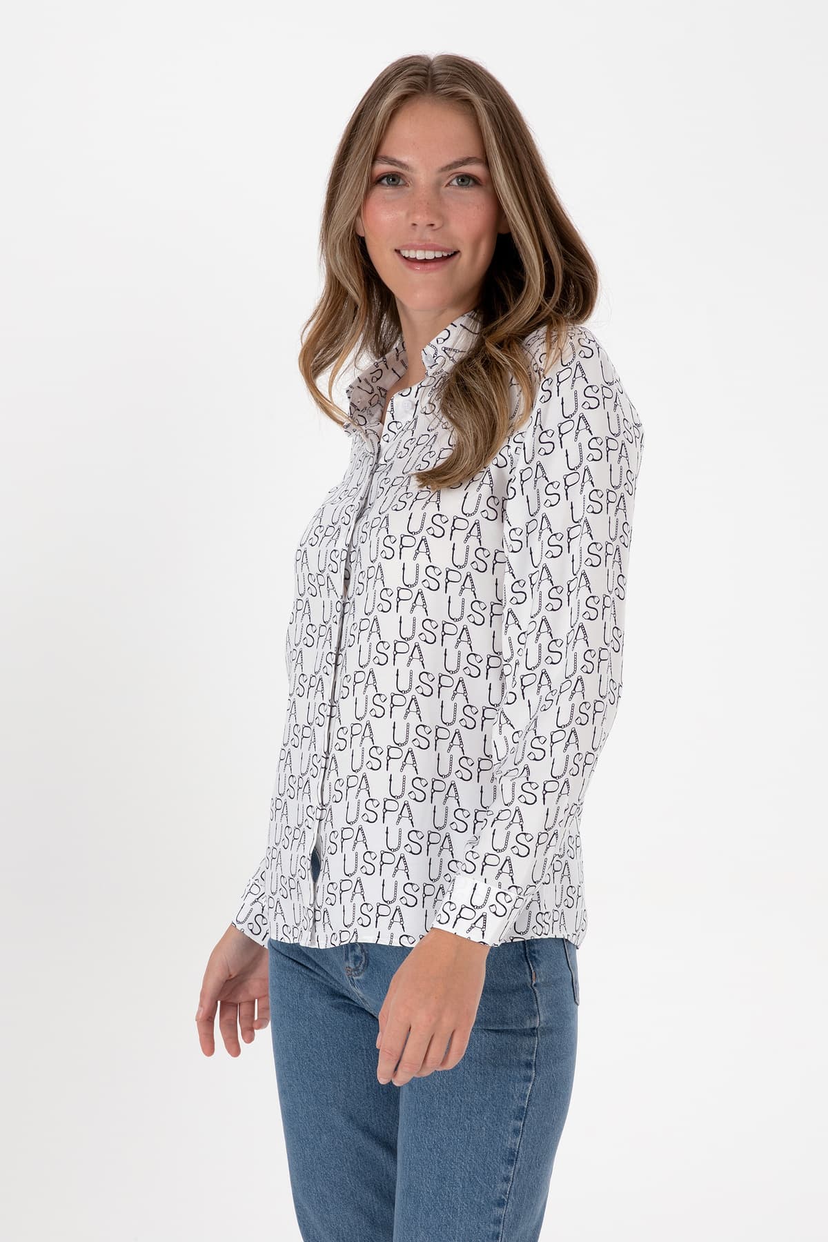 پیراهن زنانه U.S. Polo Assn. آستین بلند سرمهای مدل 50315894-VR033 پیراهن زنانه U.S. Polo Assn. آستین بلند سرمهای مدل 50315894-VR033