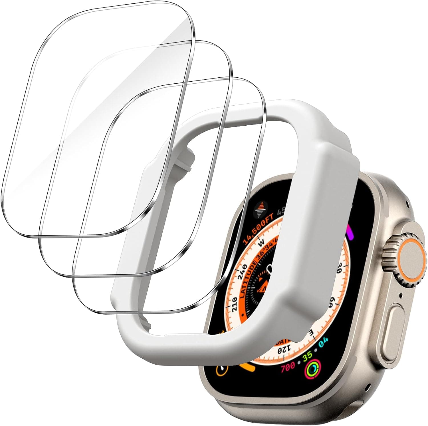 محافظ صفحه نمایش JETech برای Apple Watch Series 12 46mm 3-Pack محافظ صفحه نمایش JETech برای Apple Watch Series 12 46mm 3-Pack
