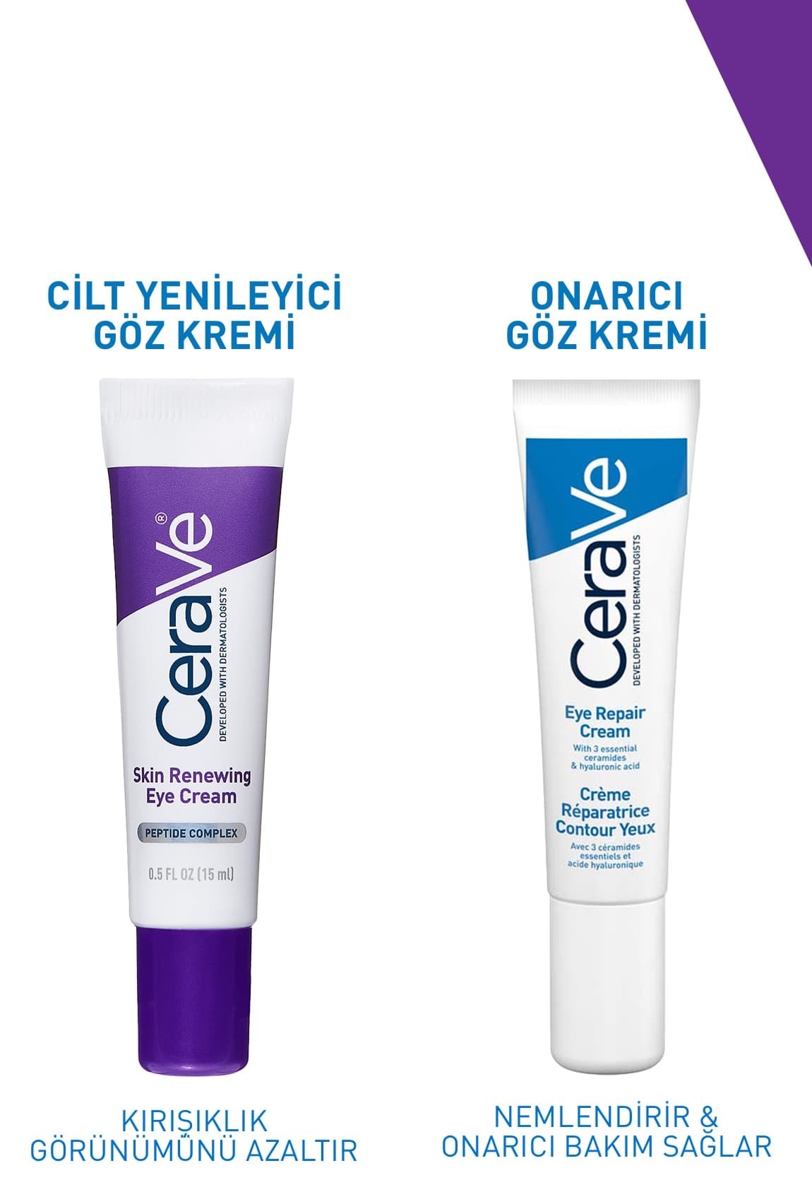 کرم دور چشم CeraVe Skin Renewing حاوی پپتید 15 ml کرم دور چشم CeraVe Skin Renewing حاوی پپتید 15 ml