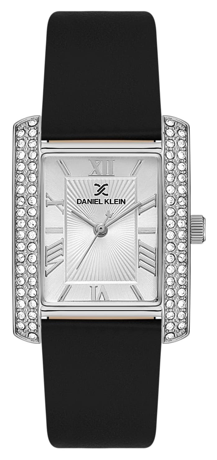 ساعت مچی زنانه Daniel Klein با قاب خاکستری و بند مشکی ساعت مچی زنانه Daniel Klein با قاب خاکستری و بند مشکی