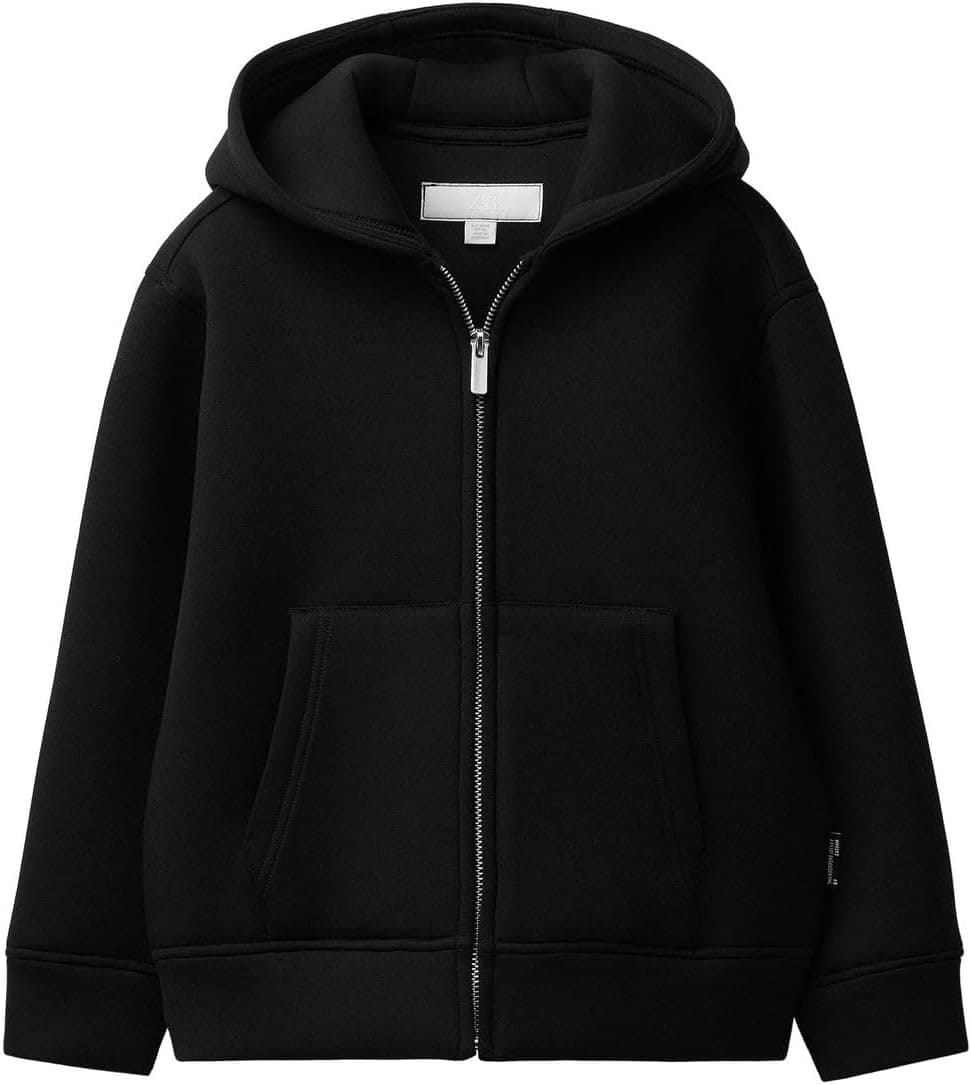 سوئیشرت دخترانه Zara ساده با ظاهر پارچه لاستیکی مصنوعی خاکستری ملانژ سایز 6-7 سال (122cm) سوئیشرت دخترانه Zara ساده با ظاهر پارچه لاستیکی مصنوعی خاکستری ملانژ سایز 6-7 سال (122cm)