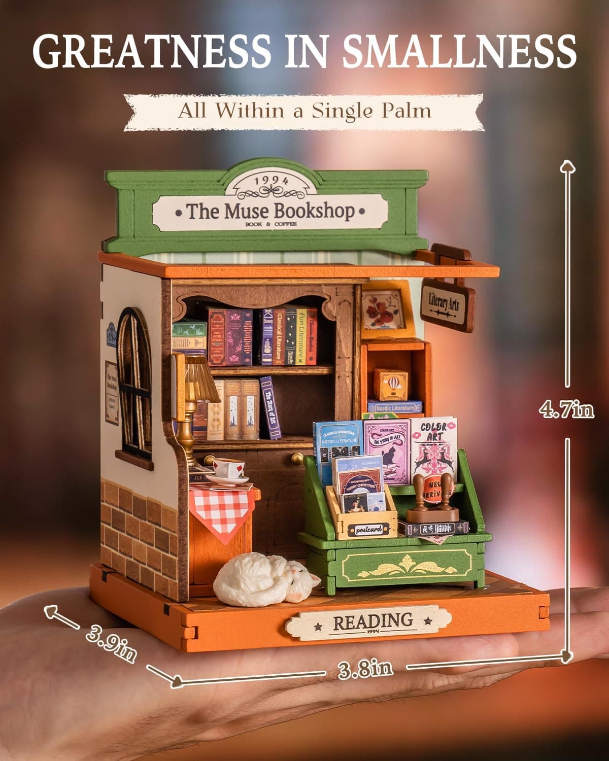 کیت ساخت ماکت مینیاتوری کتابفروشی Rolife مدل The Muse Bookshop کیت ساخت ماکت مینیاتوری کتابفروشی Rolife مدل The Muse Bookshop