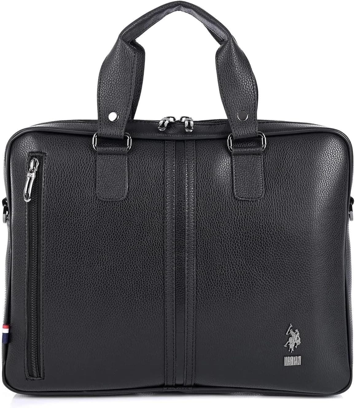 کیف لپتاپ و اسناد دوشی U.S. POLO ASSN مشکی مدل 6753-6752 کیف لپتاپ و اسناد دوشی U.S. POLO ASSN مشکی مدل 6753-6752