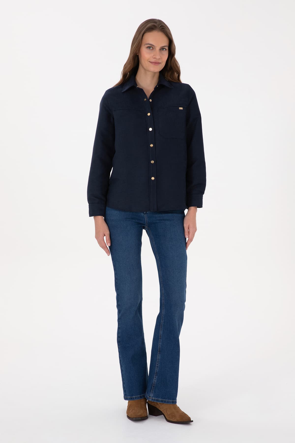 پیراهن زنانه U.S. Polo Assn. سرمهای آستینبلند مدل 50317242-VR033 پیراهن زنانه U.S. Polo Assn. سرمهای آستینبلند مدل 50317242-VR033