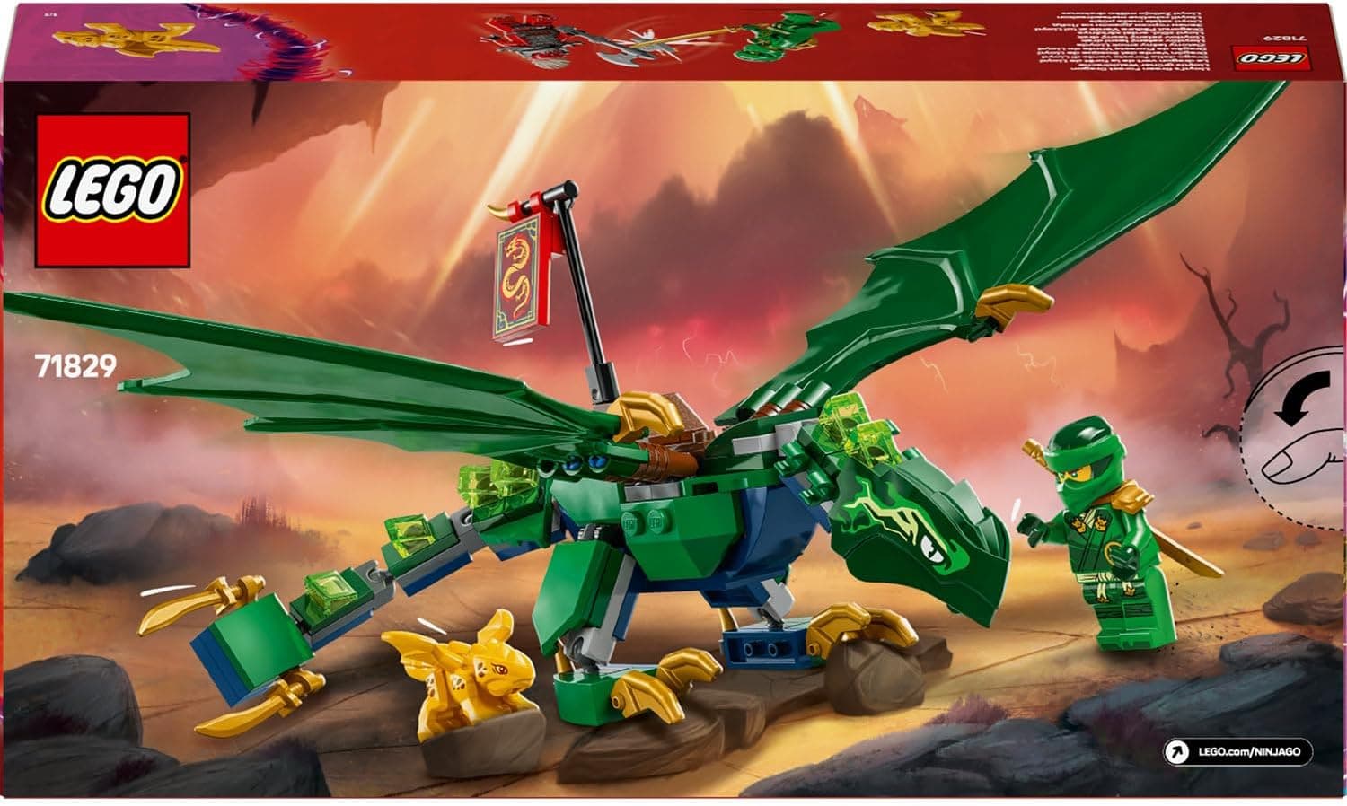لگو NINJAGO اژدهای جنگل سبز لوید مدل 71829 لگو NINJAGO اژدهای جنگل سبز لوید مدل 71829