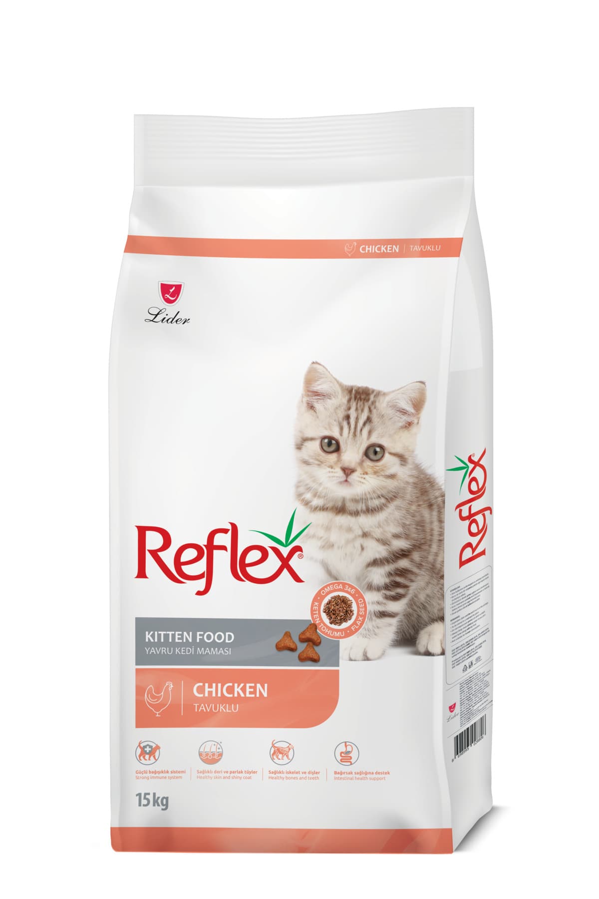 غذای بچهگربه Reflex با مرغ و برنج 15 KG 1 عدد غذای بچهگربه Reflex با مرغ و برنج 15 KG 1 عدد