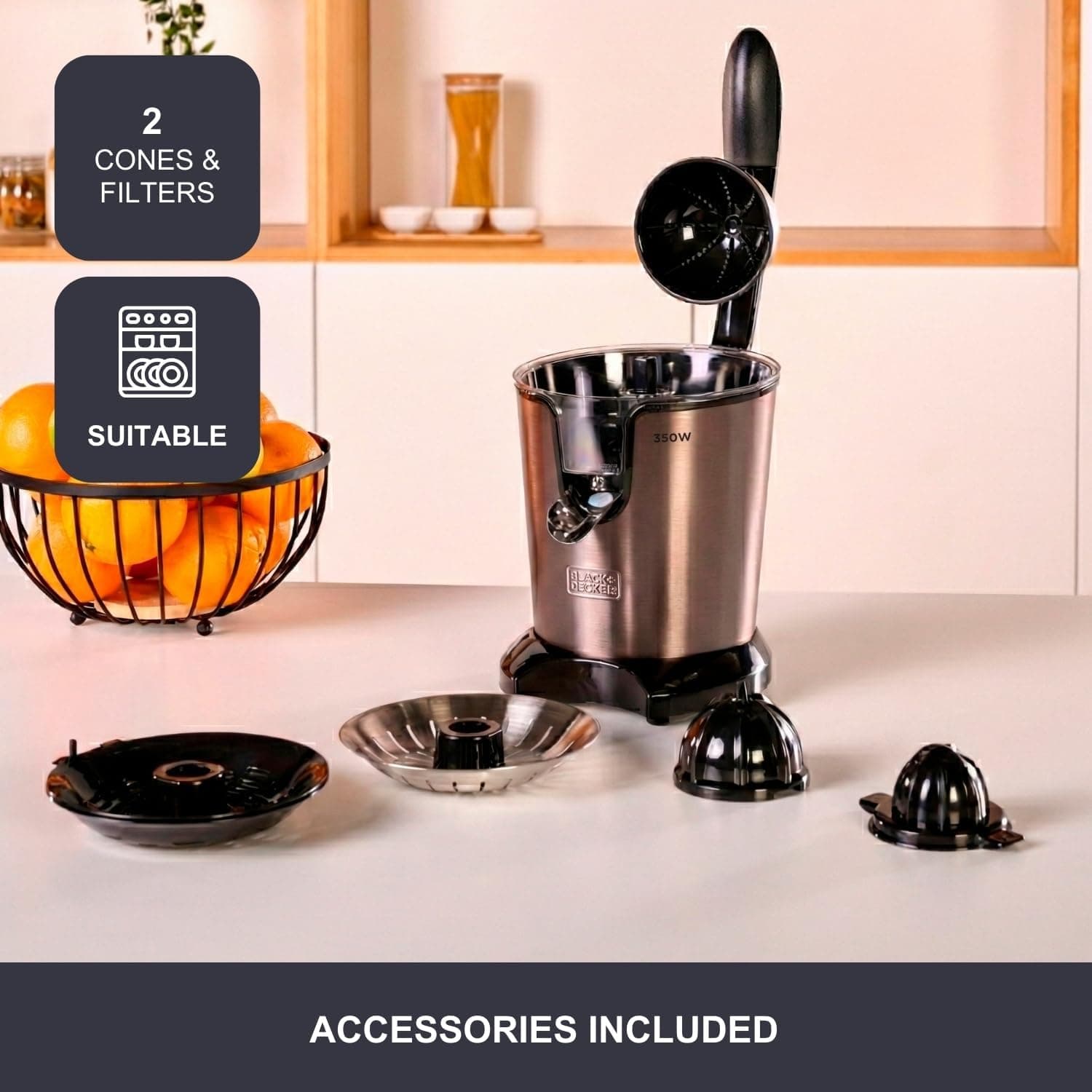 آبمرکباتگیری برقی BLACK+DECKER اهرمی 350 وات مدل BXCJ350E آبمرکباتگیری برقی BLACK+DECKER اهرمی 350 وات مدل BXCJ350E