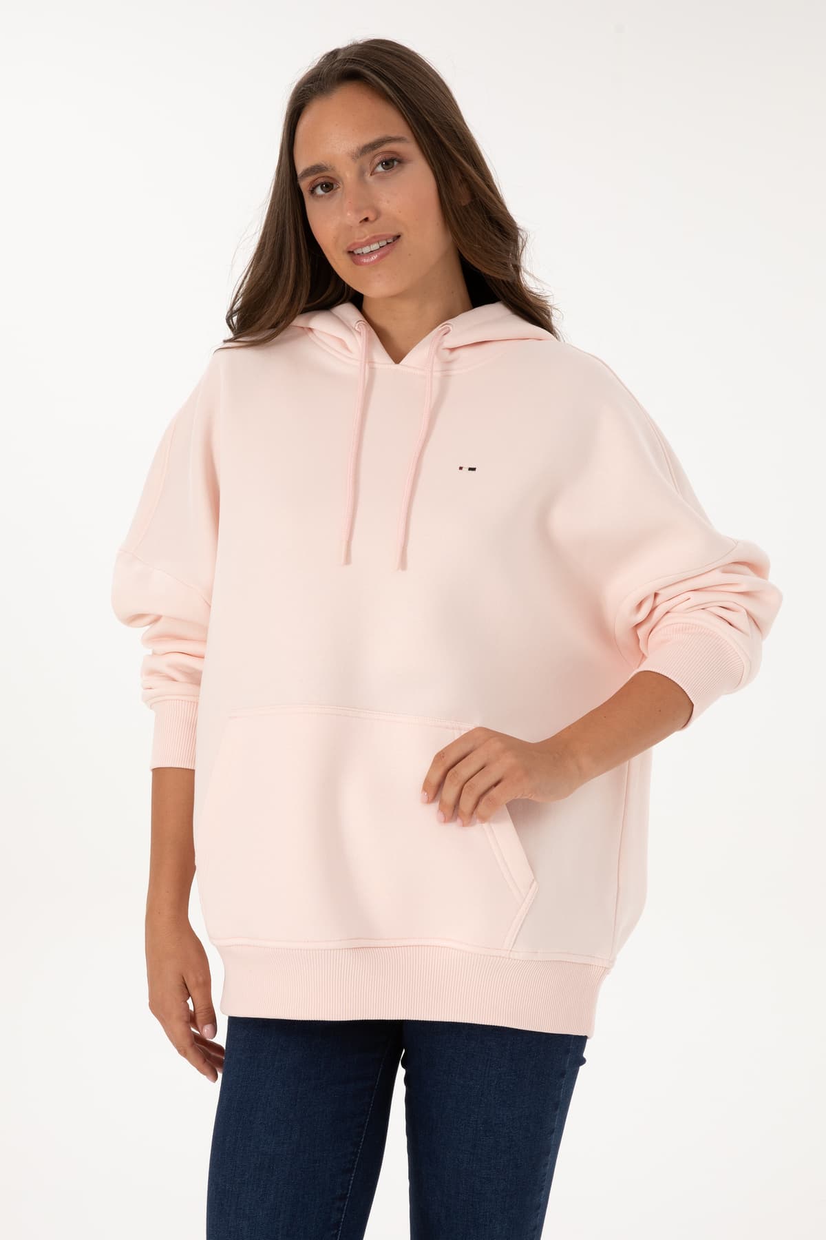 سویشرت کلاهدار زنانه U.S. Polo Assn. صورتی روشن داخل کرکی مدل 50313567-VR078 سویشرت کلاهدار زنانه U.S. Polo Assn. صورتی روشن داخل کرکی مدل 50313567-VR078