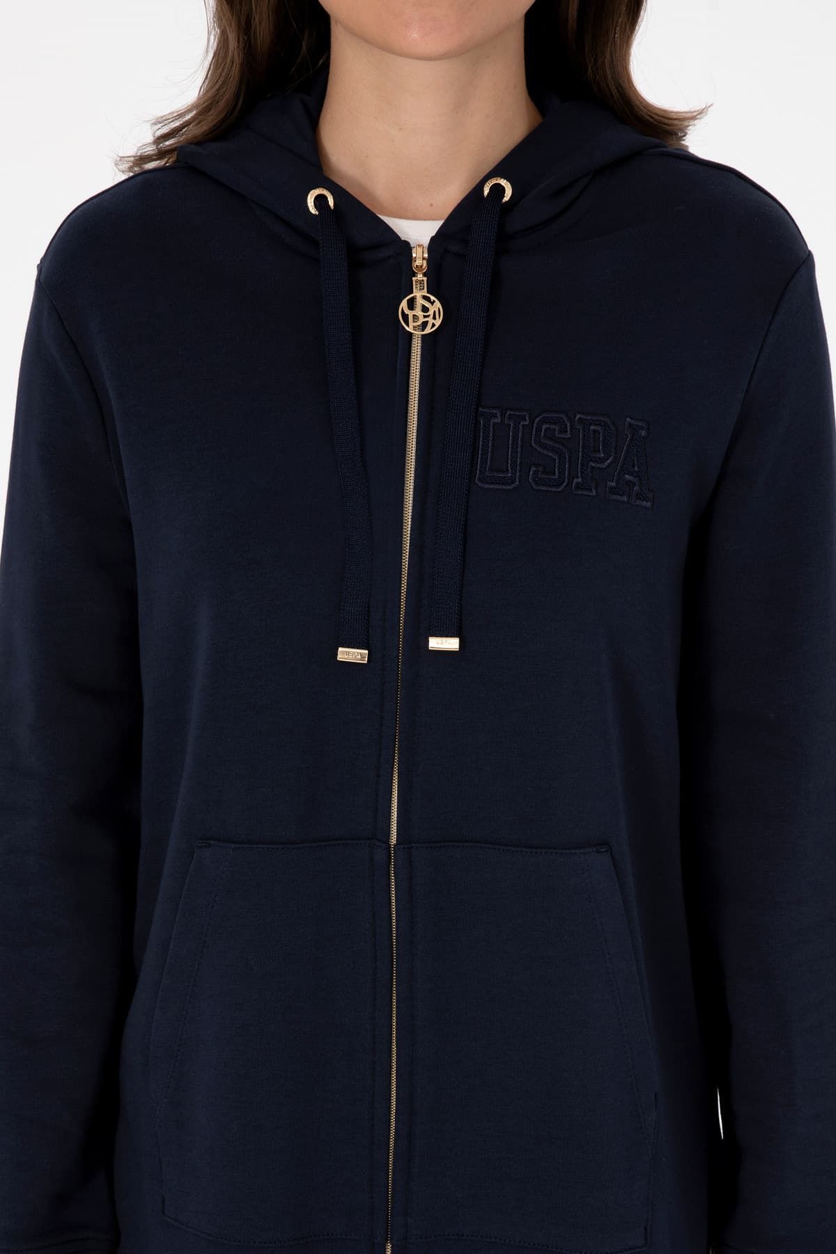 سویشرت زنانه U.S. Polo Assn. سرمهای زیپدار کاپوتدار مدل 50307714-VR033 سویشرت زنانه U.S. Polo Assn. سرمهای زیپدار کاپوتدار مدل 50307714-VR033