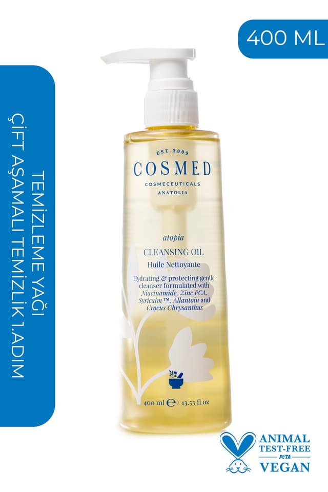 روغن پاککننده COSMED مدل Atopia CLEANSING OIL 400 ML روغن پاککننده COSMED مدل Atopia CLEANSING OIL 400 ML