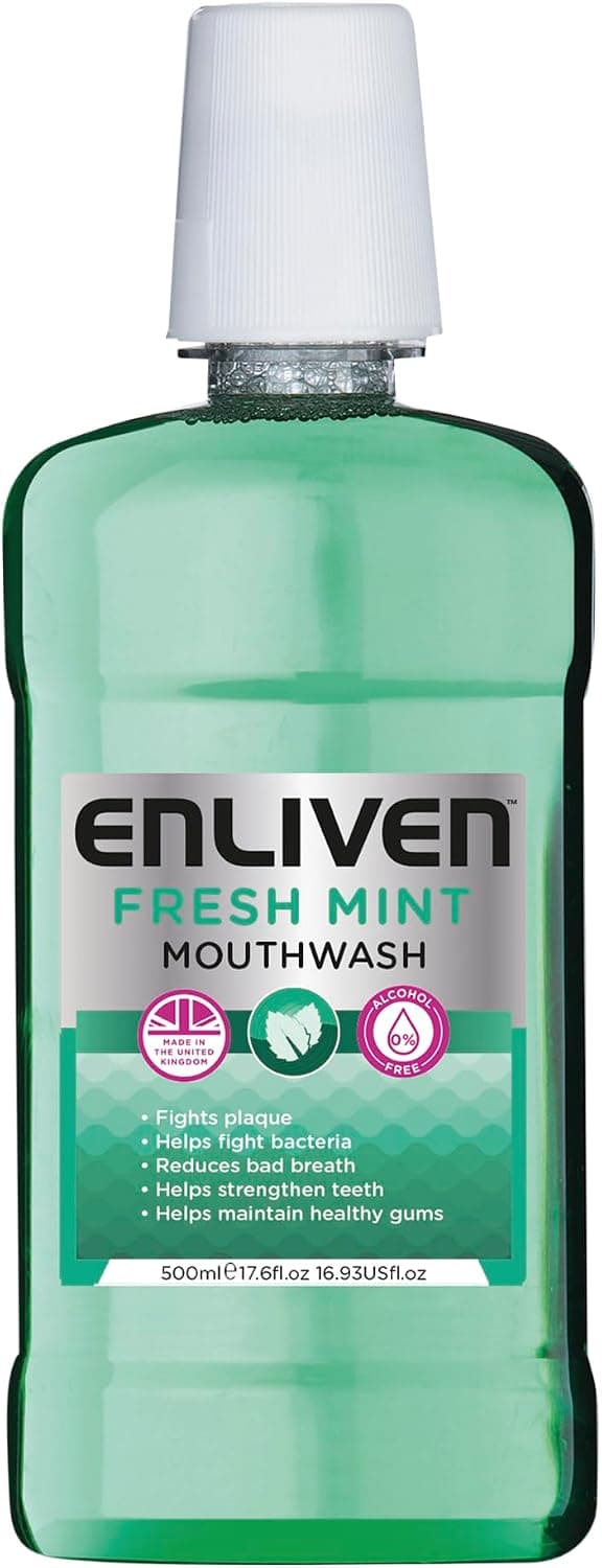 دهانشویه نعناع تازه Enliven مدل 500 ml دهانشویه نعناع تازه Enliven مدل 500 ml