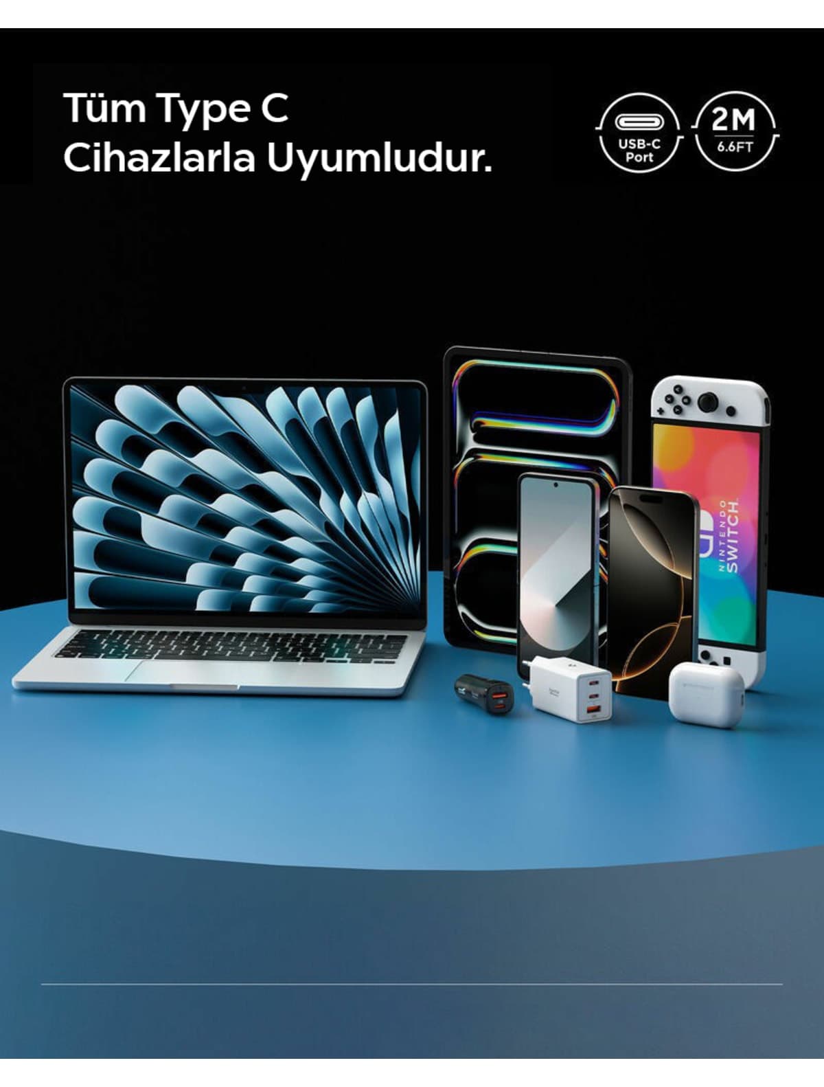 کابل USB-C به USB-C Spigen 2 متری 60W سفید مدل ACA08719 کابل USB-C به USB-C Spigen 2 متری 60W سفید مدل ACA08719