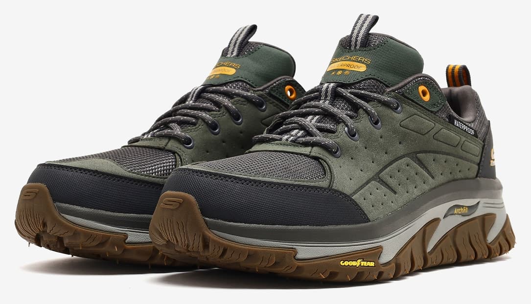 کفش اوتدور مردانه Skechers ARCH FIT ROAD WALKER مدل VERNAL خاکی 237688 GRN کفش اوتدور مردانه Skechers ARCH FIT ROAD WALKER مدل VERNAL خاکی 237688 GRN