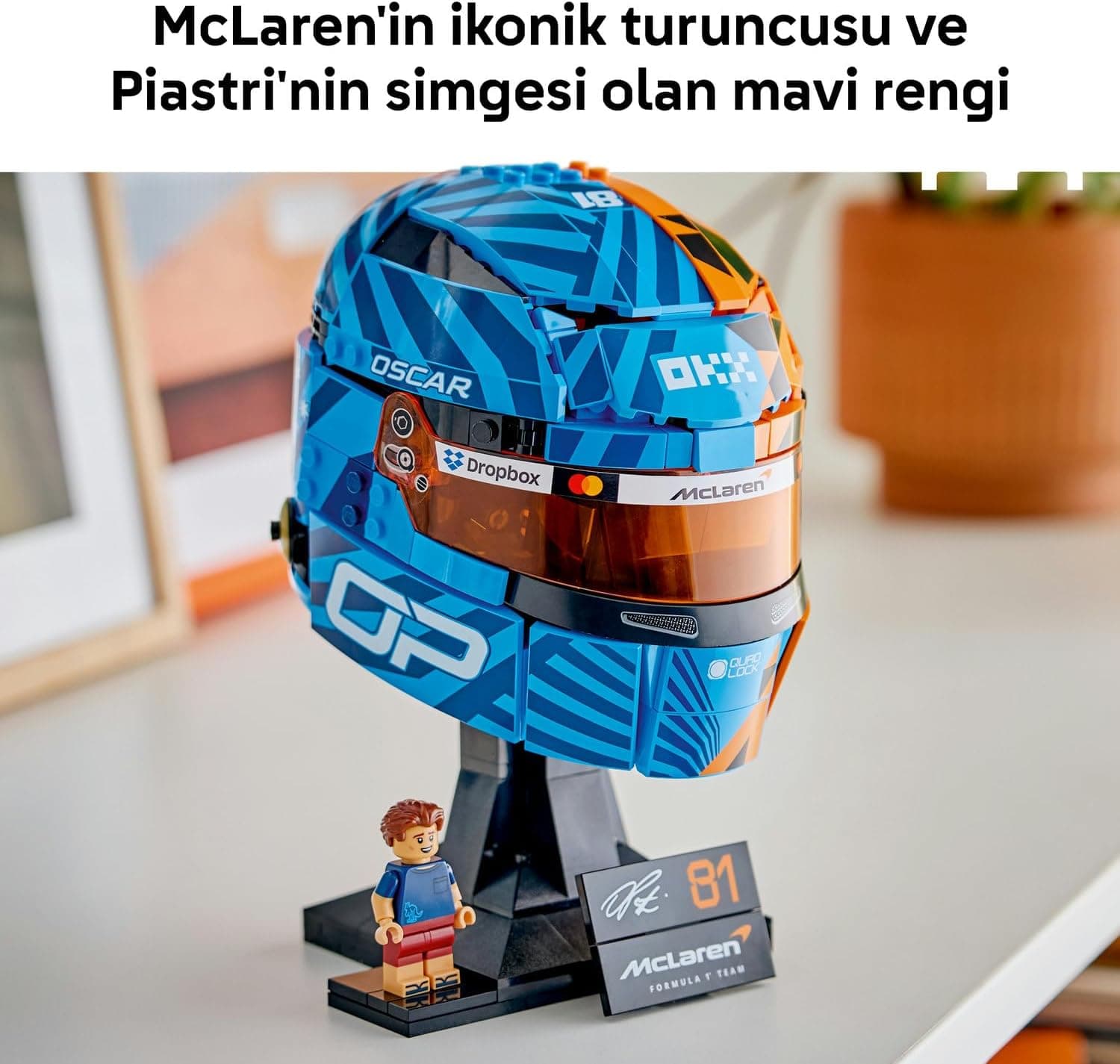 لگو Editions McLaren Mastercard F1 Team کلاه ایمنی Oscar Piastri مدل 43017 لگو Editions McLaren Mastercard F1 Team کلاه ایمنی Oscar Piastri مدل 43017