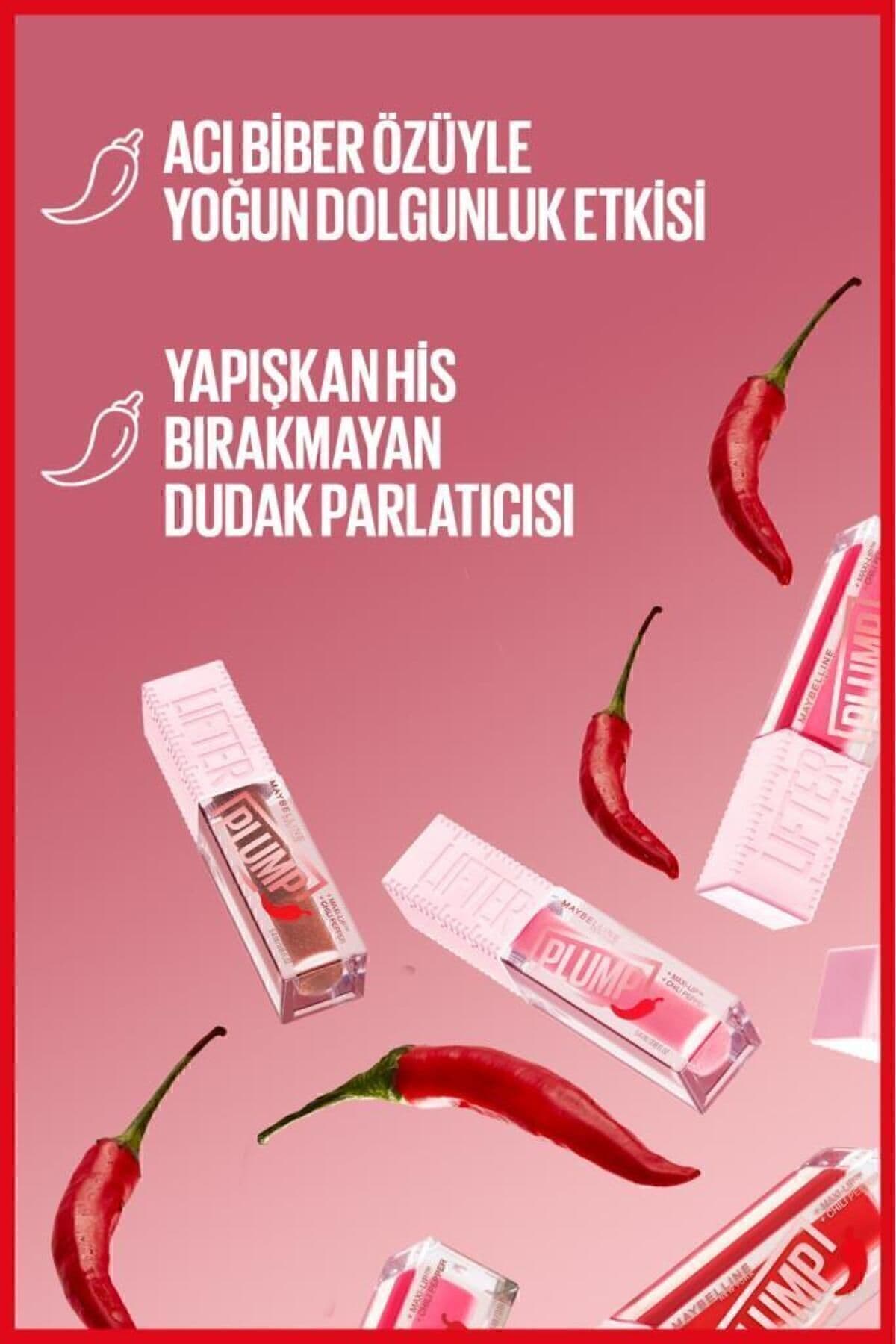 گلوس لب حجمدهنده Maybelline New York Lifter Plump مدل 003 Pink Sting گلوس لب حجمدهنده Maybelline New York Lifter Plump مدل 003 Pink Sting