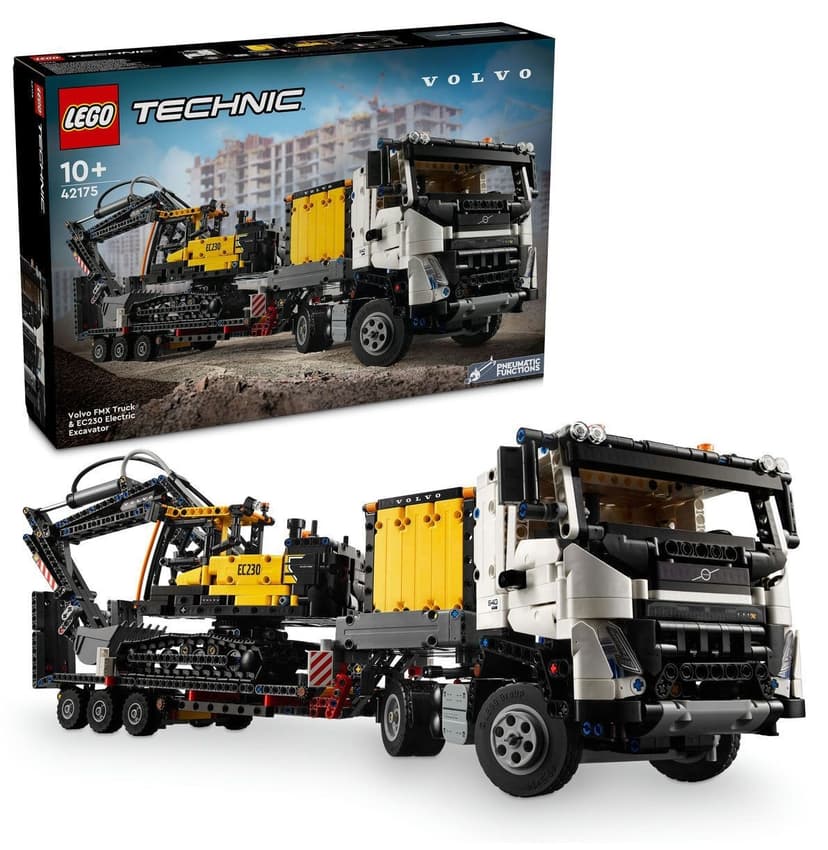 لگو 42175 مناسب بالای ۱۰ سال، کامیون Volvo FMX و بیل مکانیکی برقی EC230،، 2274 قطعه لگو 42175 مناسب بالای ۱۰ سال، کامیون Volvo FMX و بیل مکانیکی برقی EC230،، 2274 قطعه