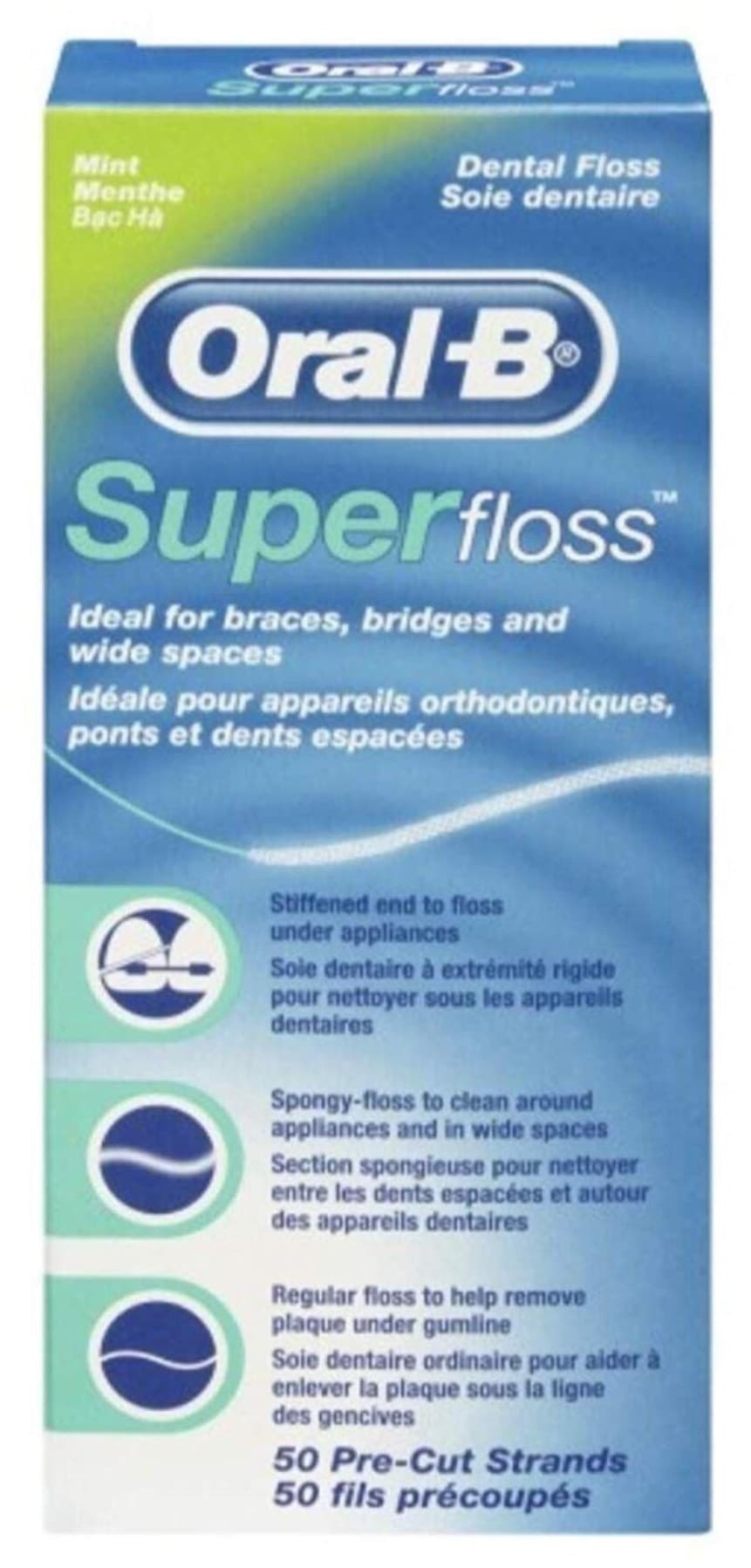 نخ دندان Oral-B Süper Floss 50 عدد نخ دندان Oral-B Süper Floss 50 عدد