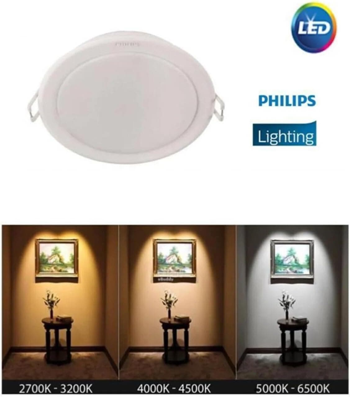 چراغ اسپات توکار Philips Meson نور مهتابی 4000K 7.5W 10.5cm مدل 59448 چراغ اسپات توکار Philips Meson نور مهتابی 4000K 7.5W 10.5cm مدل 59448