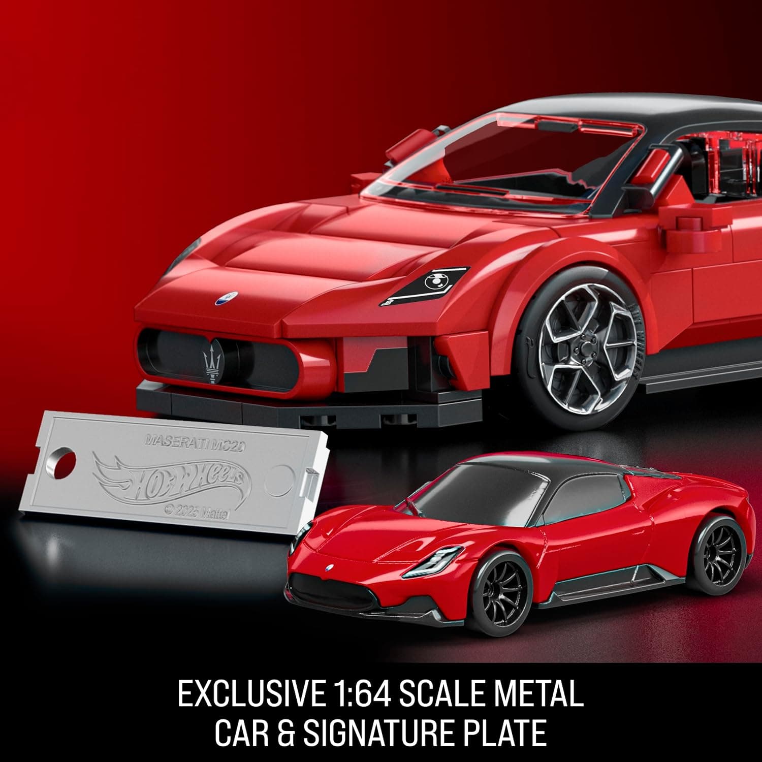 ست ساختنی Mattel Brick Shop Hot Wheels Speed Maserati مدل JFR90 ست ساختنی Mattel Brick Shop Hot Wheels Speed Maserati مدل JFR90