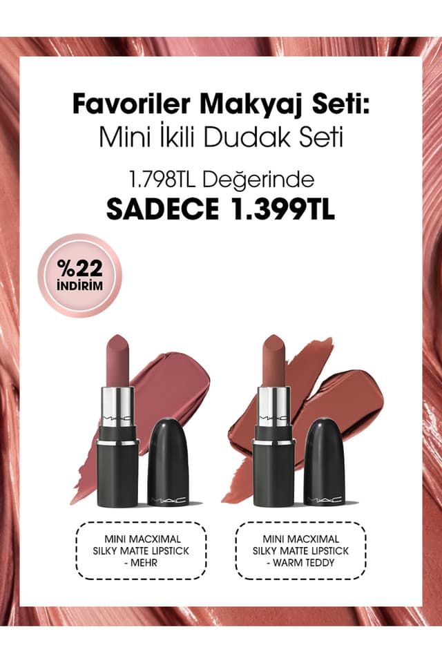 ست لب Mac مینی دوتایی Favoriler ست لب Mac مینی دوتایی Favoriler