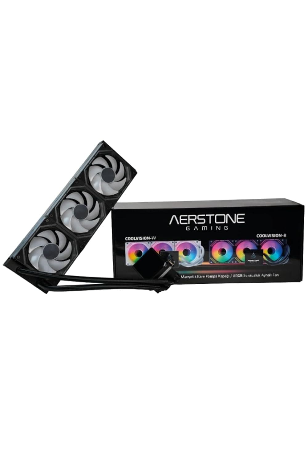 خنککننده مایع Aerstone سازگار با INTEL و AMD با نمایشگر LCD 360mm خنککننده مایع Aerstone سازگار با INTEL و AMD با نمایشگر LCD 360mm