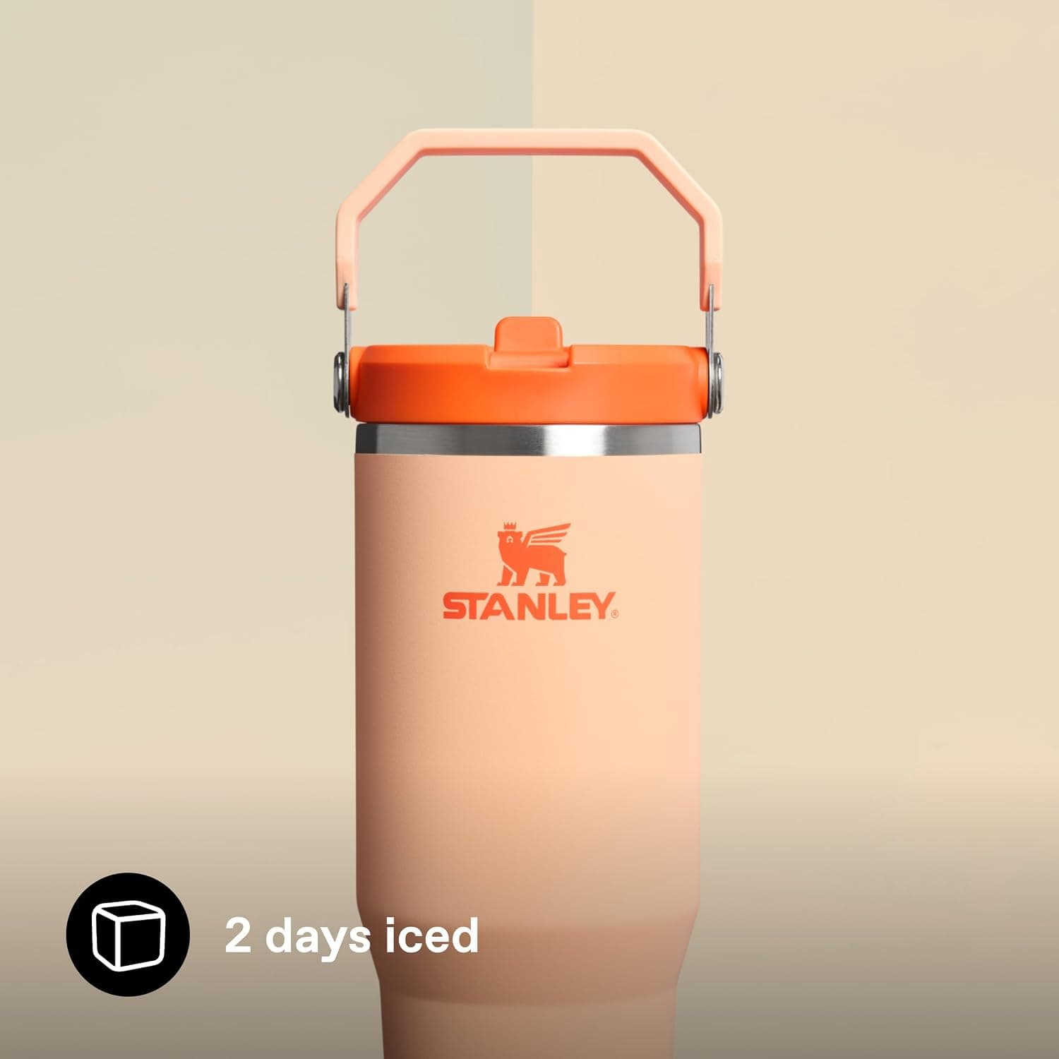 بطری ترموس Stanley IceFlow با نی 0.89 لیتری نارنجی شربتی استیل بطری ترموس Stanley IceFlow با نی 0.89 لیتری نارنجی شربتی استیل