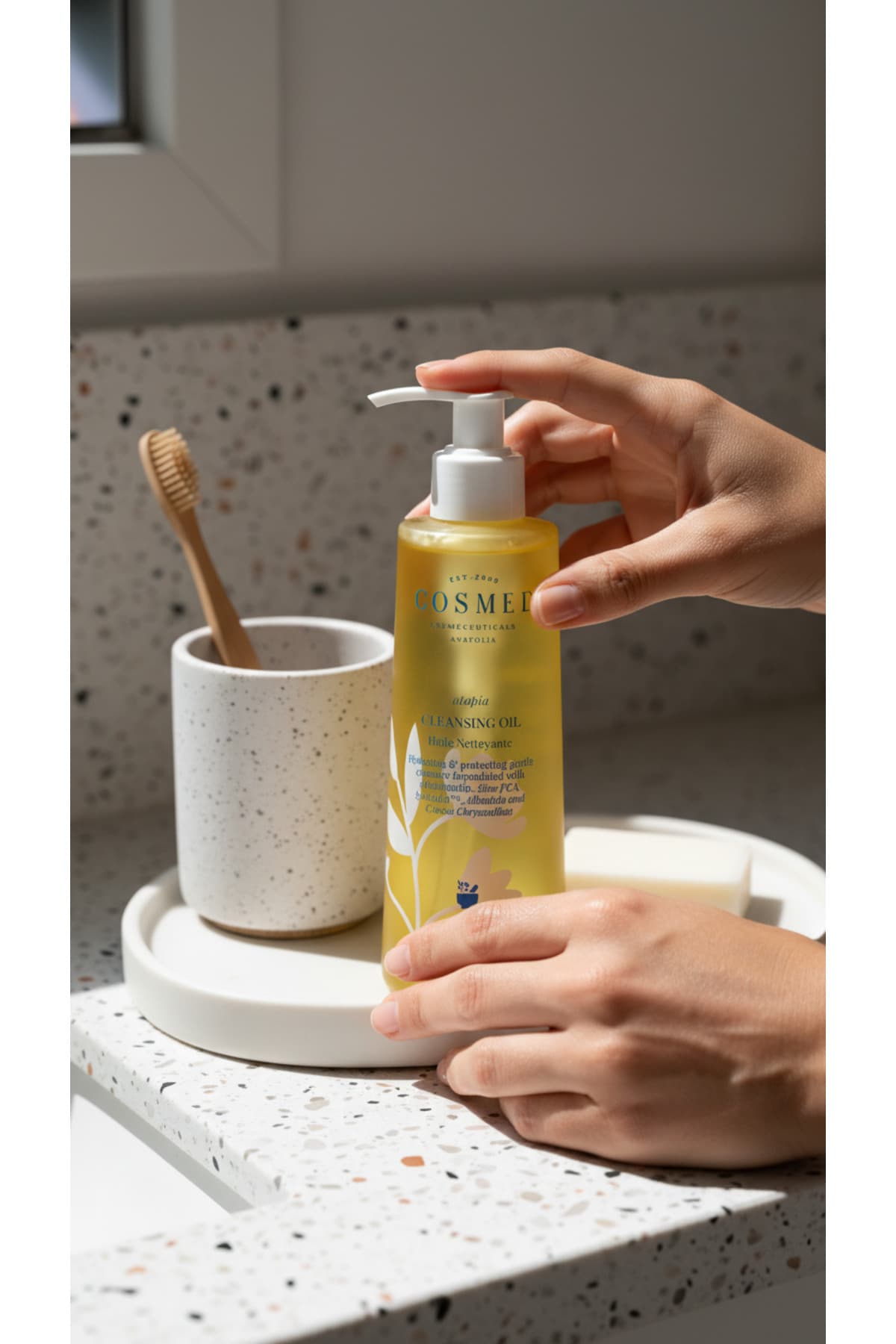 روغن پاککننده COSMED با پاکسازی دو مرحلهای Atopia 200 ML روغن پاککننده COSMED با پاکسازی دو مرحلهای Atopia 200 ML