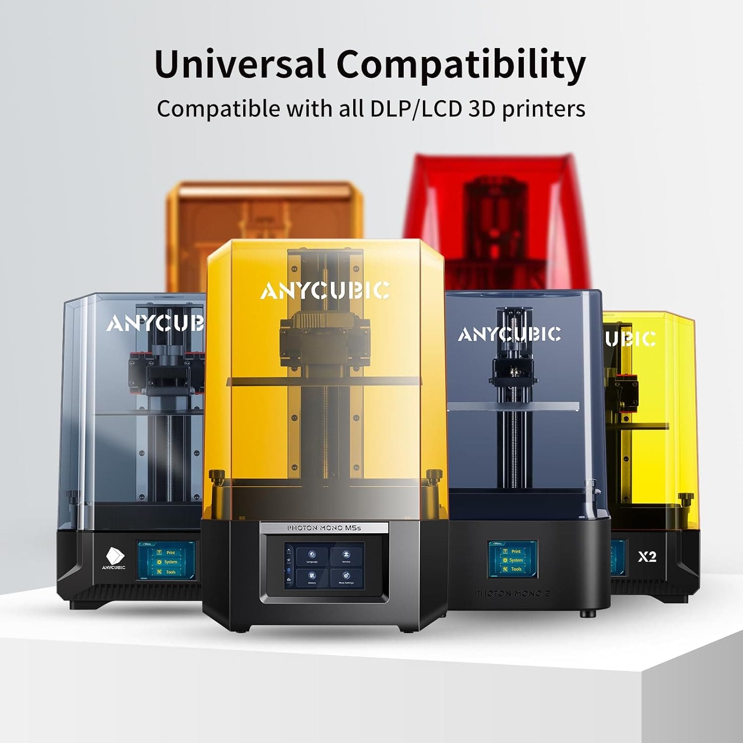 رزین استاندارد پرینتر سه بعدی ANYCUBIC 405nm کیورینگ سریع UV شفاف 1000g رزین استاندارد پرینتر سه بعدی ANYCUBIC 405nm کیورینگ سریع UV شفاف 1000g