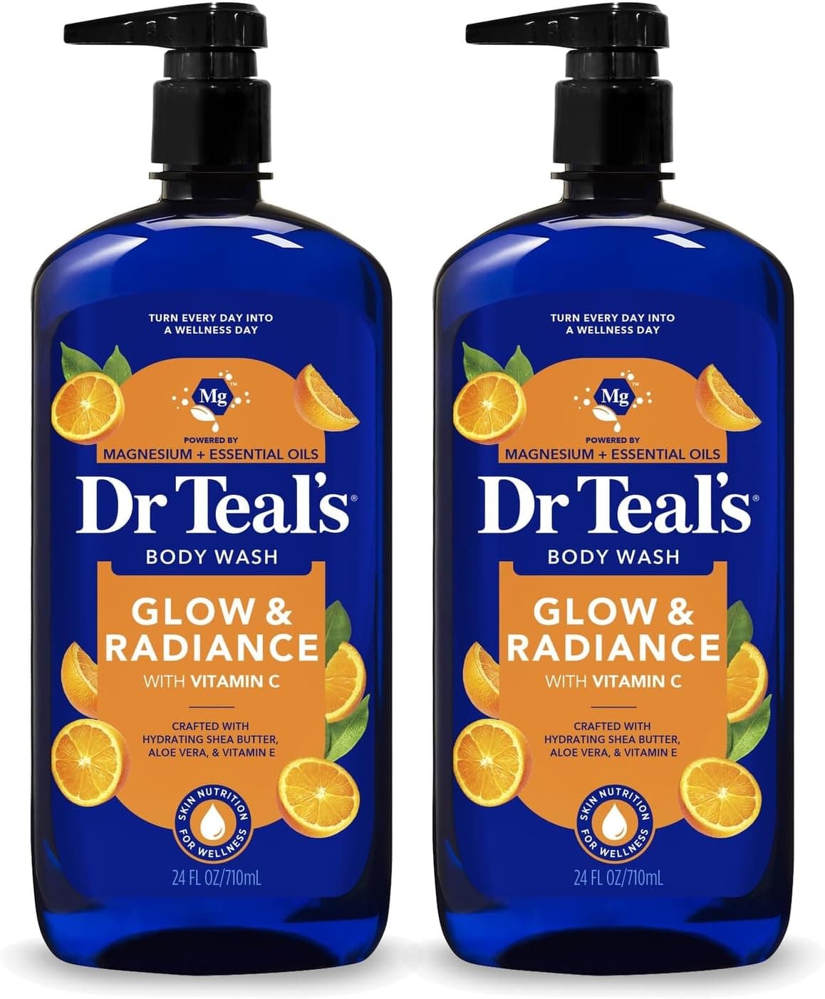 شوینده بدن Dr Teal's حاوی نمک اپسوم، ویتامین C و روغنهای مرکبات 710 ml شوینده بدن Dr Teal's حاوی نمک اپسوم، ویتامین C و روغنهای مرکبات 710 ml