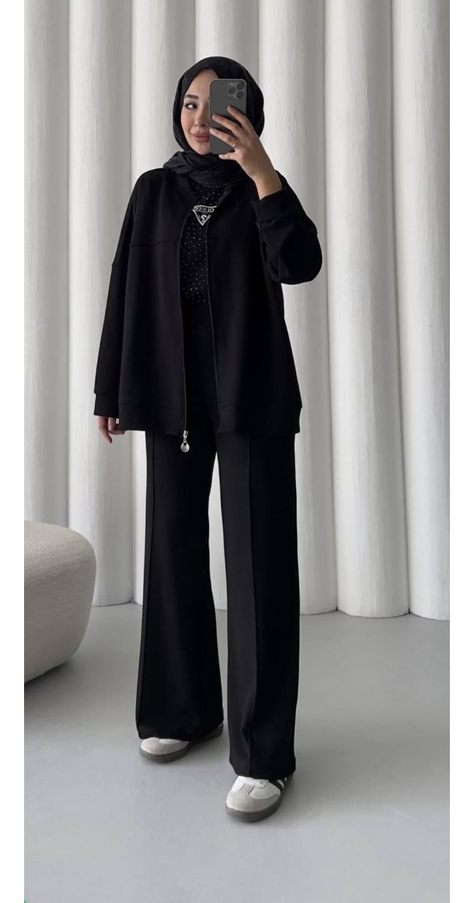 ست زنانه Butik اورسایز مشکی مودال ست زنانه Butik اورسایز مشکی مودال