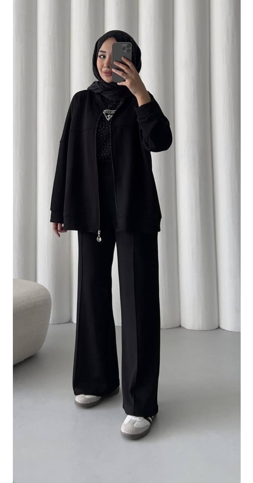 ست زنانه Butik اورسایز مشکی مودال ست زنانه Butik اورسایز مشکی مودال