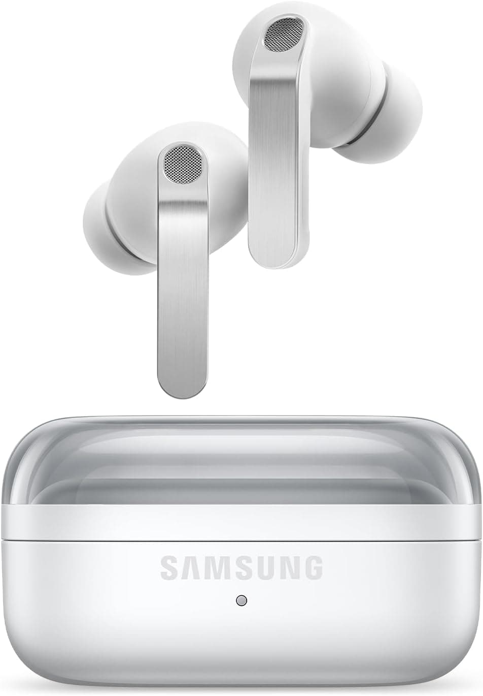 ایرفون بیسیم Samsung مدل Galaxy Buds 4 Pro سفید با حذف نویز ایرفون بیسیم Samsung مدل Galaxy Buds 4 Pro سفید با حذف نویز
