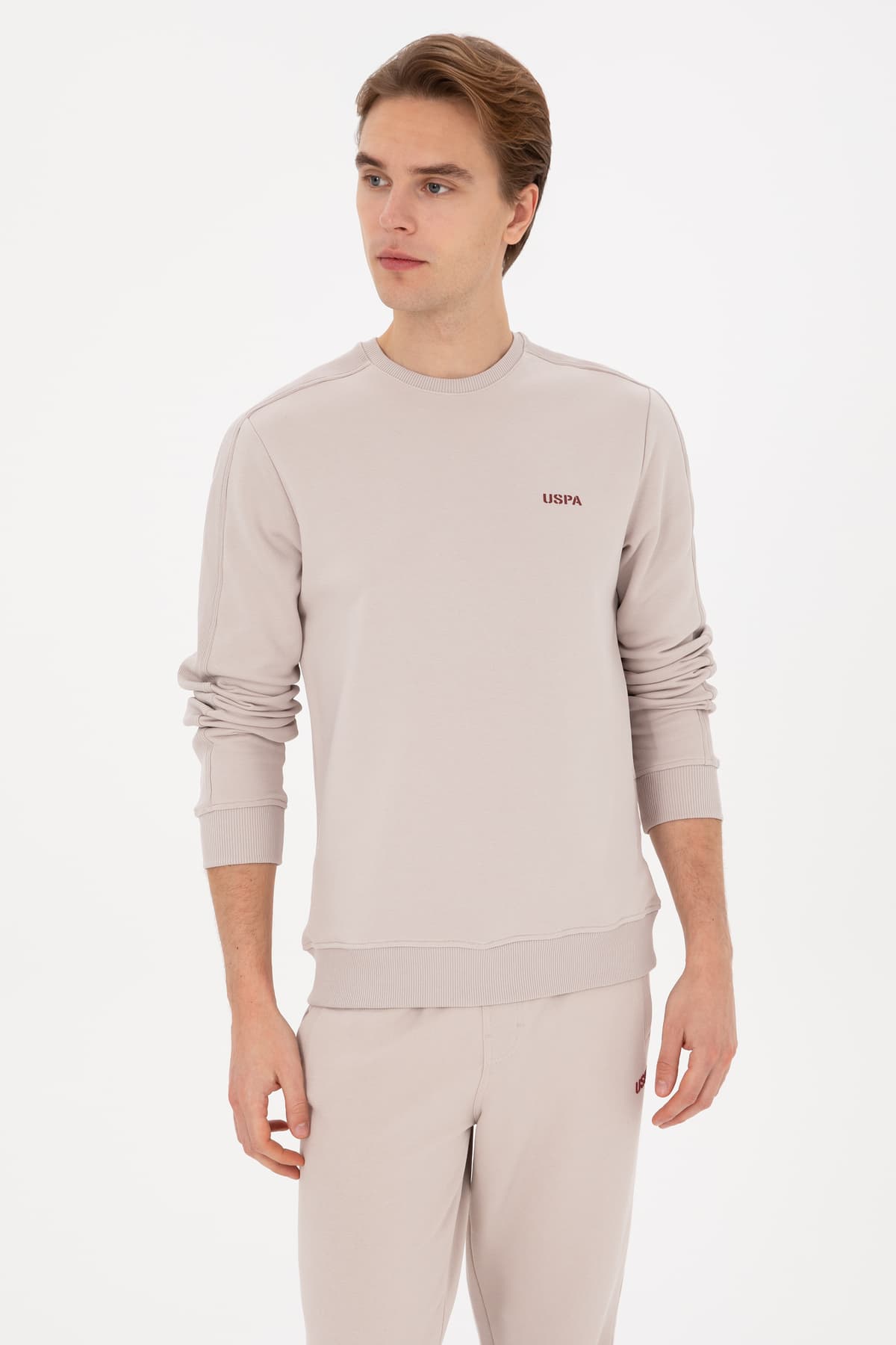 سوئیشرت مردانه U.S. Polo Assn. فیت معمولی یقه گرد سنگی مدل 50315598-VR049 سوئیشرت مردانه U.S. Polo Assn. فیت معمولی یقه گرد سنگی مدل 50315598-VR049