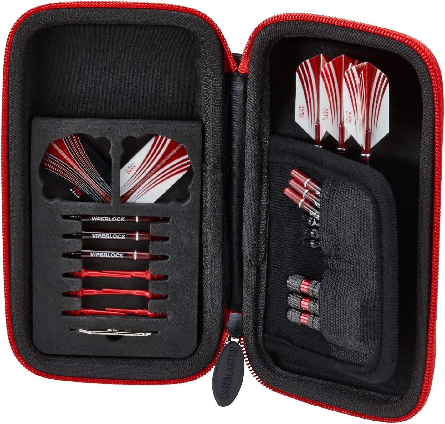 کیف دارت ورزشی Casemaster مناسب یک ست با محفظه نگهداری Flights، Tips و Shafts کیف دارت ورزشی Casemaster مناسب یک ست با محفظه نگهداری Flights، Tips و Shafts