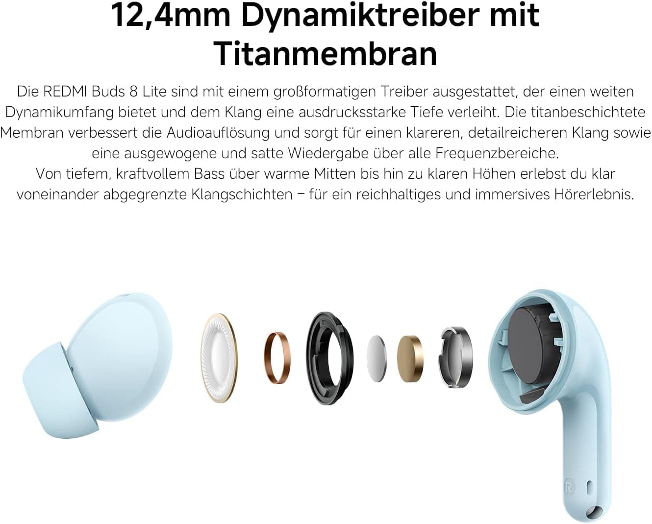 هدفون بیسیم Xiaomi Redmi Buds 8 Lite آبی با حذف نویز فعال 42dB و کاهش نویز هوش مصنوعی هدفون بیسیم Xiaomi Redmi Buds 8 Lite آبی با حذف نویز فعال 42dB و کاهش نویز هوش مصنوعی