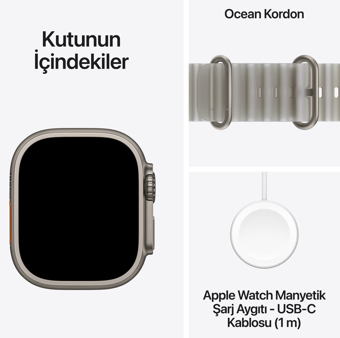 ساعت هوشمند Apple Watch Ultra 4 GPS+Cellular 49mm تیتانیوم طبیعی بند Ocean خاکستری یخی ساعت هوشمند Apple Watch Ultra 4 GPS+Cellular 49mm تیتانیوم طبیعی بند Ocean خاکستری یخی