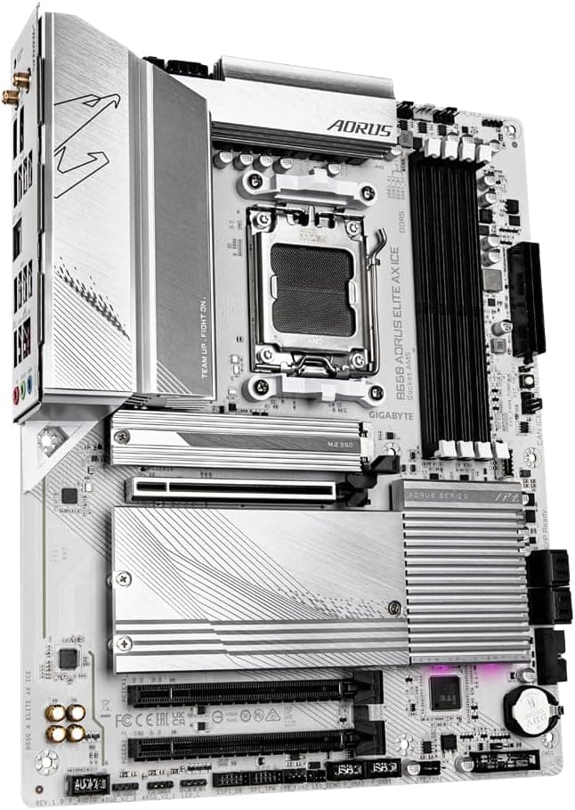 مادربرد Gigabyte برای پردازندههای AMD Ryzen 8000 مدل B650 AORUS ELITE AX ICE مادربرد Gigabyte برای پردازندههای AMD Ryzen 8000 مدل B650 AORUS ELITE AX ICE