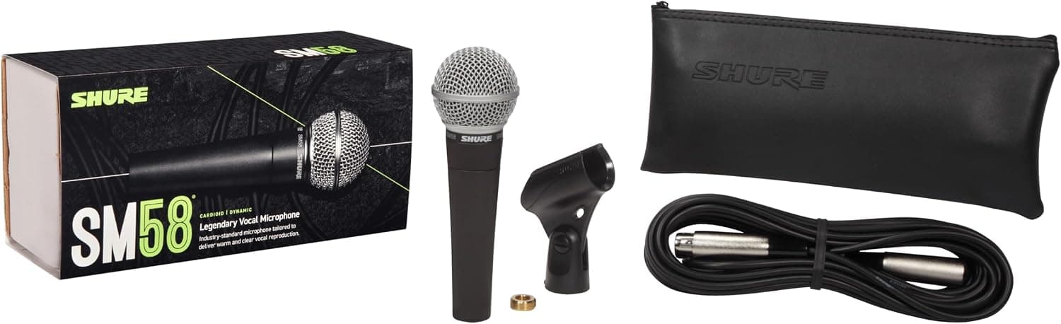 میکروفون وکال داینامیک Shure کاردیوئید مدل SM58-CN میکروفون وکال داینامیک Shure کاردیوئید مدل SM58-CN