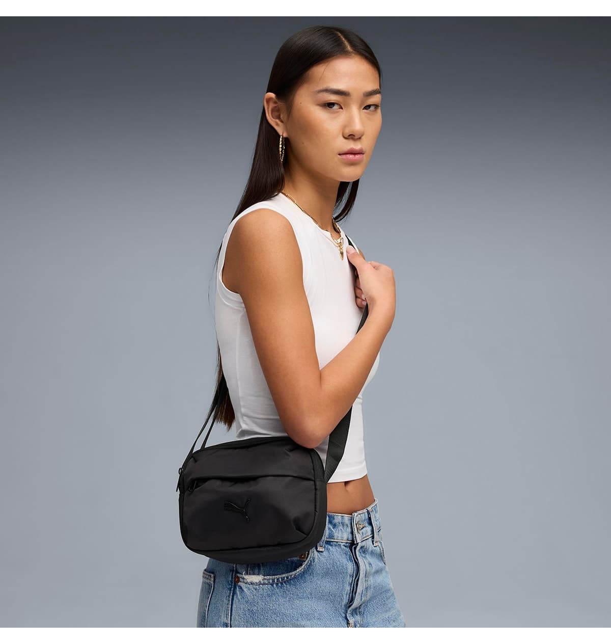 کیف دوشی یونیسکس Puma Essentials مشکی با استایل روزمره مدل 09230701 کیف دوشی یونیسکس Puma Essentials مشکی با استایل روزمره مدل 09230701