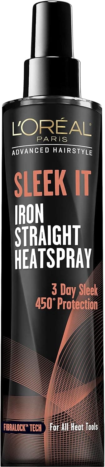 اسپری حرارتی مو L'Oréal Paris Advanced Hairstyle Sleek It Iron Straight 5.7 Ounce اسپری حرارتی مو L'Oréal Paris Advanced Hairstyle Sleek It Iron Straight 5.7 Ounce