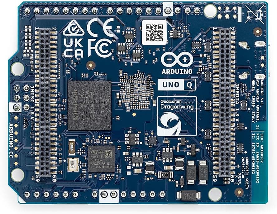 برد هیبریدی Arduino UNO Q 2GB مدل ABX00162 با Qualcomm Dragonwing QRB2210 و STM32U585 برد هیبریدی Arduino UNO Q 2GB مدل ABX00162 با Qualcomm Dragonwing QRB2210 و STM32U585