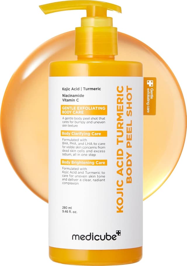 سرم لایهبردار بدن medicube Body Peel Shot زردچوبه BHA LHA PHA 9.46 fl.oz سرم لایهبردار بدن medicube Body Peel Shot زردچوبه BHA LHA PHA 9.46 fl.oz