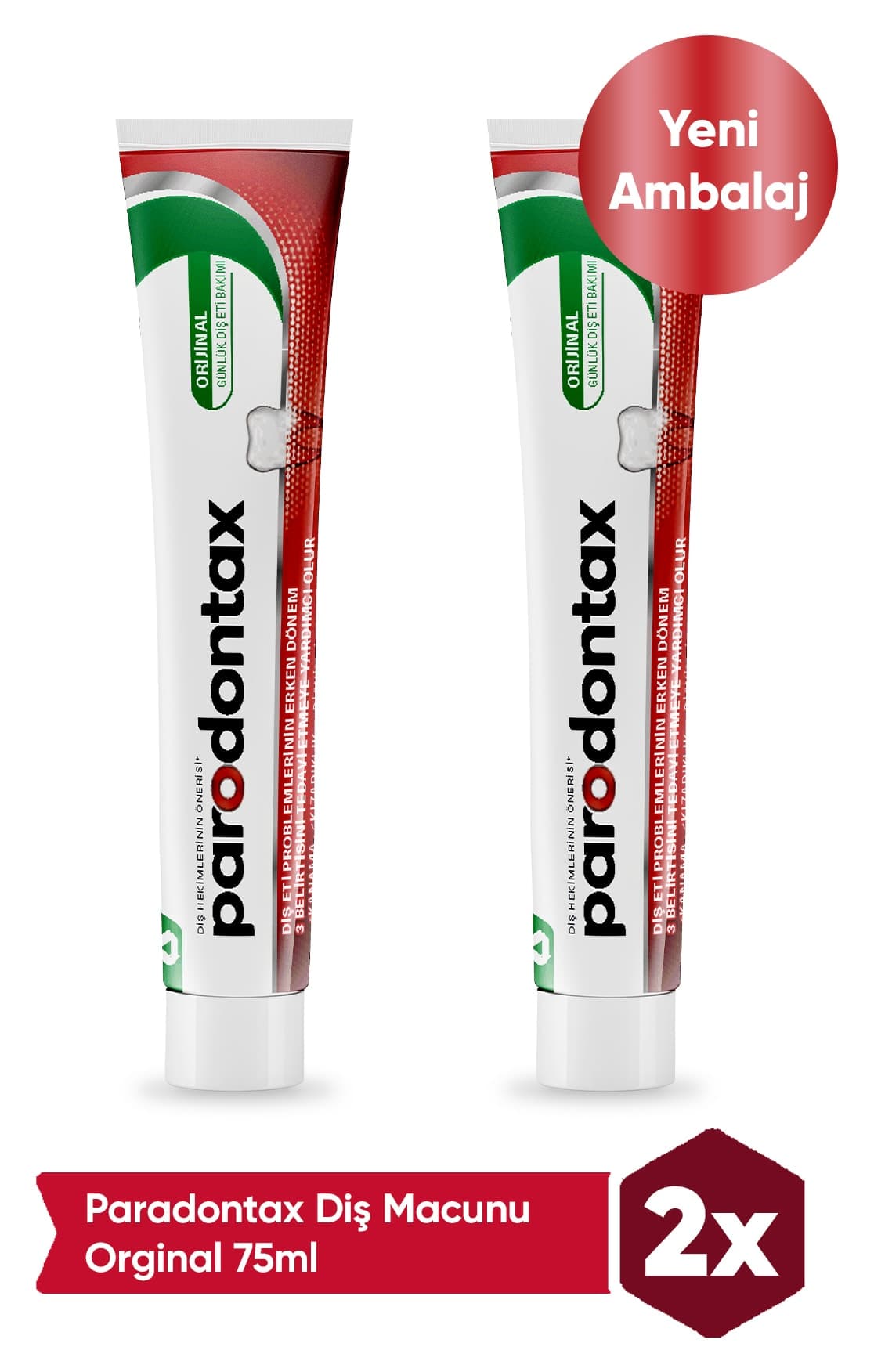 خمیر دندان Parodontax اورجینال 75ml × 2 عدد خمیر دندان Parodontax اورجینال 75ml × 2 عدد