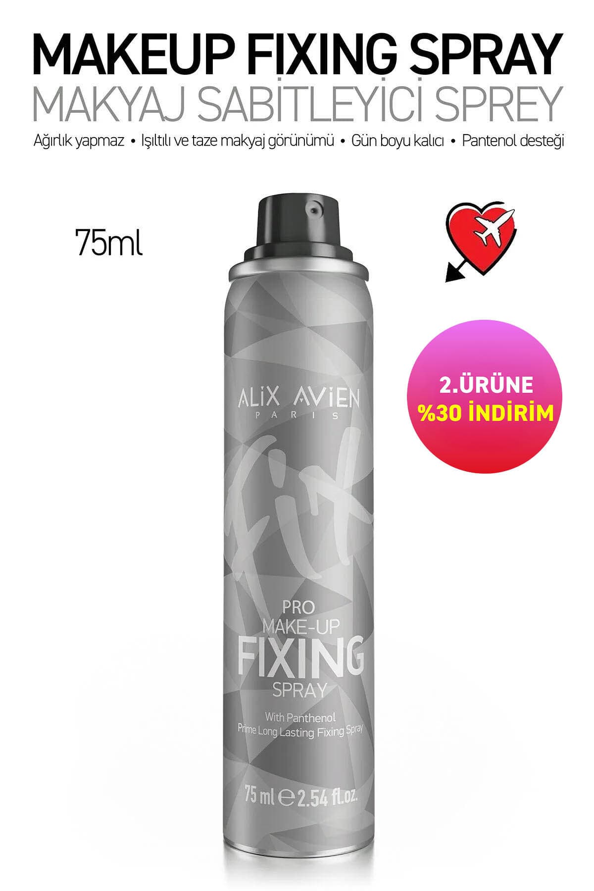 اسپری تثبیتکننده آرایش Alix Avien 75 ML اسپری تثبیتکننده آرایش Alix Avien 75 ML