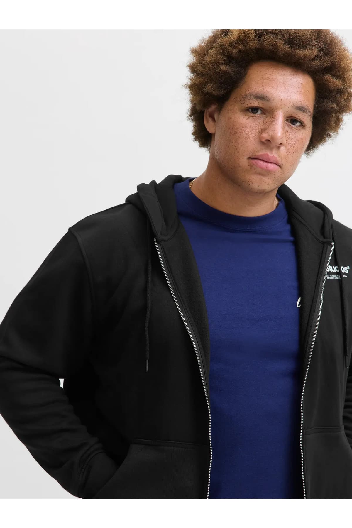 سوئیشرت کاپوشن دار مردانه Jack & Jones مشکی بزرگ سایز مدل 12279517 سوئیشرت کاپوشن دار مردانه Jack & Jones مشکی بزرگ سایز مدل 12279517