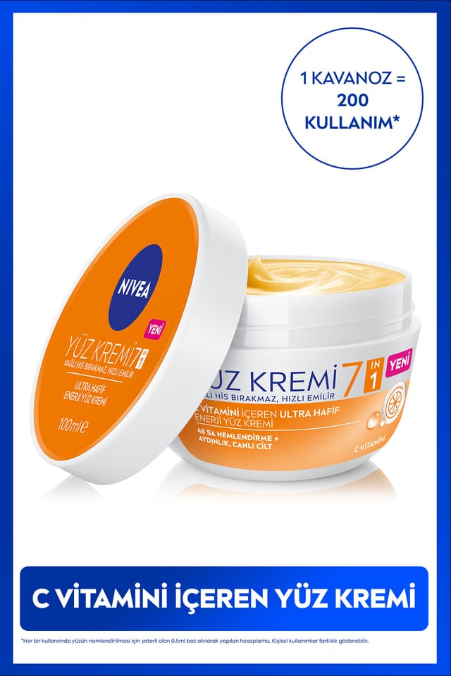 کرم صورت NIVEA ویتامین C فوق سبک مرطوبکننده پایه آبی روشنکننده 100ml کرم صورت NIVEA ویتامین C فوق سبک مرطوبکننده پایه آبی روشنکننده 100ml