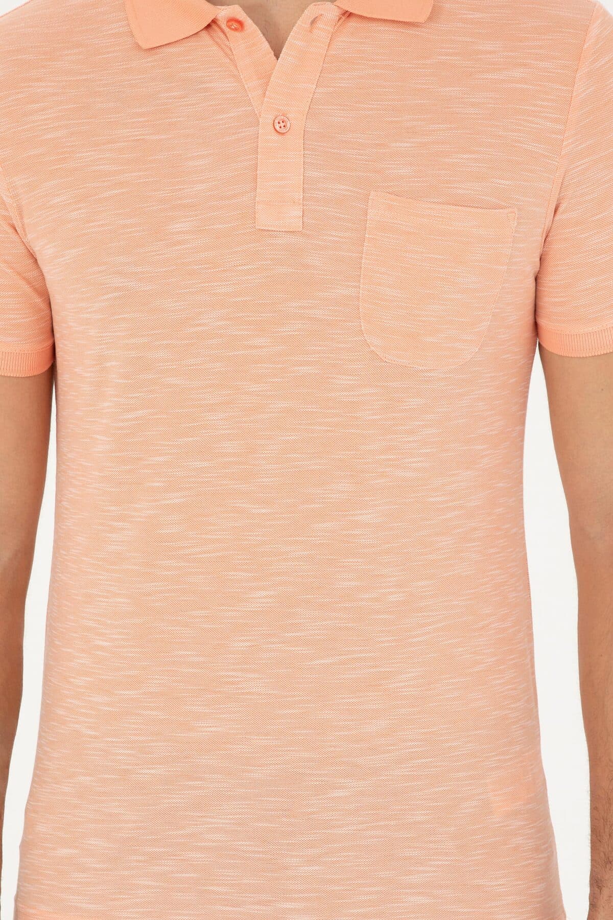 تیشرت مردانه U.S. Polo Assn. یقه پولو Slim Fit سالمونی مدل 50279560-VR047 تیشرت مردانه U.S. Polo Assn. یقه پولو Slim Fit سالمونی مدل 50279560-VR047