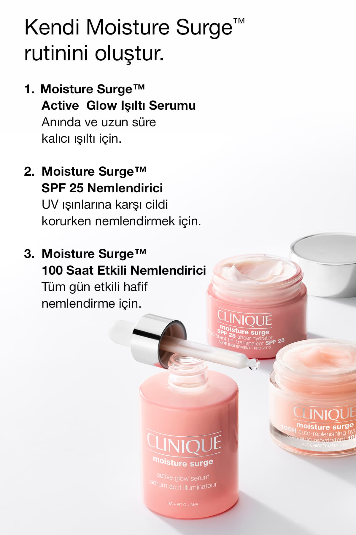 سرم Clinique Moisture Surge Active Glow درخشانکننده 50ml با ویتامین C سرم Clinique Moisture Surge Active Glow درخشانکننده 50ml با ویتامین C