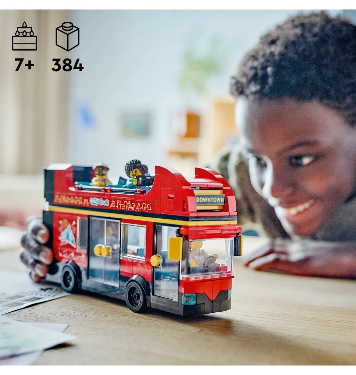 لگو City اتوبوس گردشگری دوطبقه قرمز مدل 60407، مناسب بالای ۷ سال، 384 قطعه لگو City اتوبوس گردشگری دوطبقه قرمز مدل 60407، مناسب بالای ۷ سال، 384 قطعه