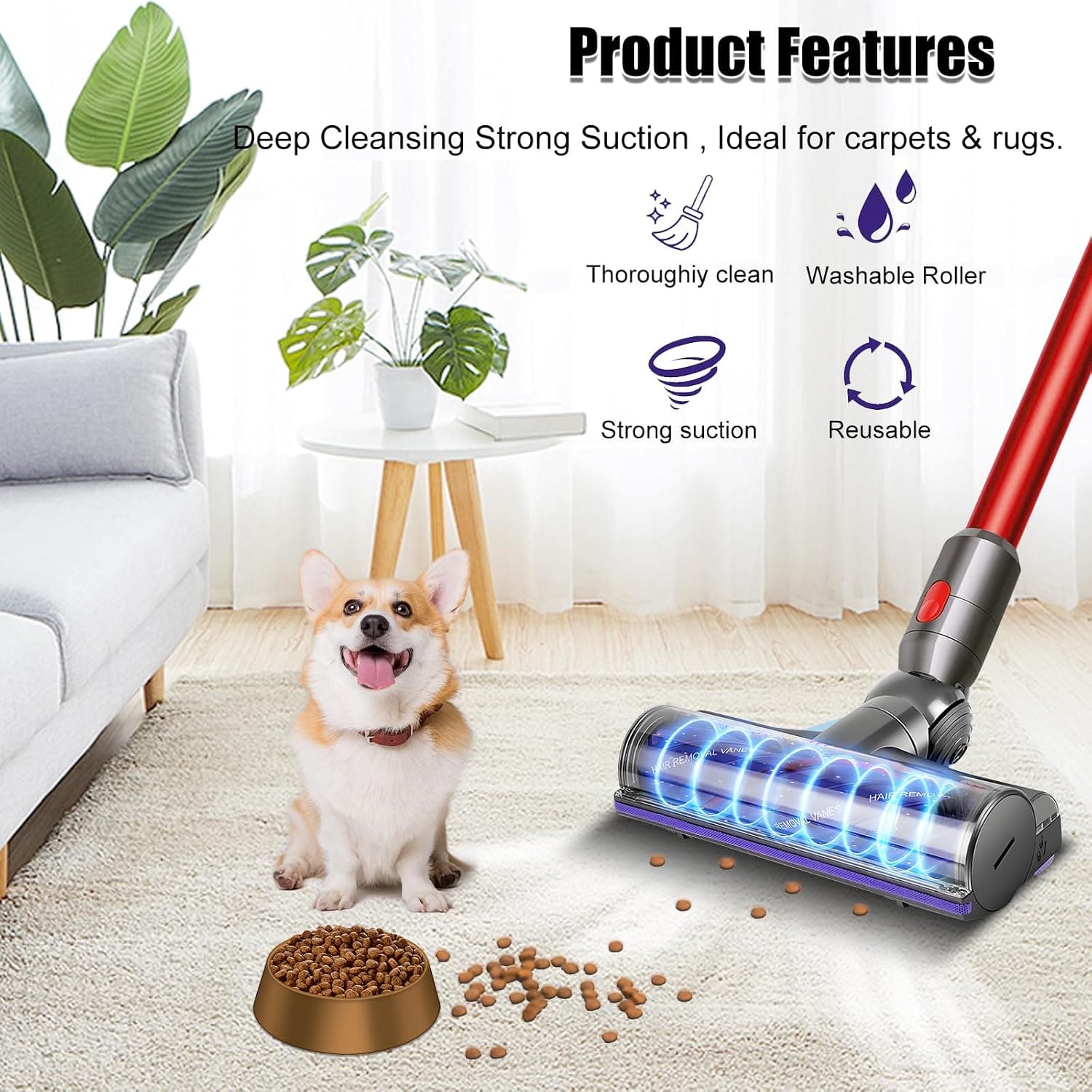 سر جاروبرقی Vanclearidea ضد درهمپیچیدگی تعویض سریع Dyson V7 V8 V10 V11 V15 سر جاروبرقی Vanclearidea ضد درهمپیچیدگی تعویض سریع Dyson V7 V8 V10 V11 V15